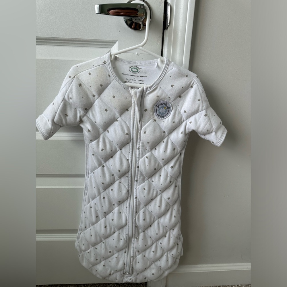 Dreamland baby weighted transition swaddle. Size L (6-9 months. 15-21 lbs)